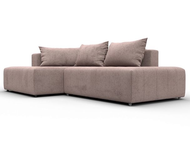 Диван угловой Лига-103 НПБ угол левый Велюр бежевый - Вид 3