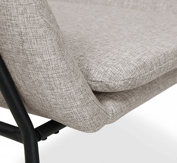Кресло Sheffilton SHT-AMS2 на металлокаркасе серый дым/черный муар - Вид 6