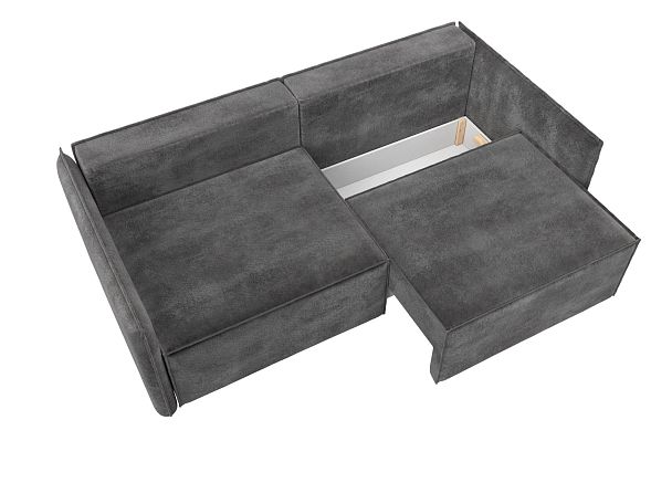 Диван прямой Либерти Велюр серый - Вид 7
