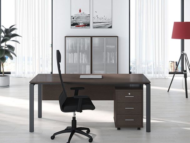 Брифинг-приставка Trend 100x60x75 тёмный дуб - Вид 12