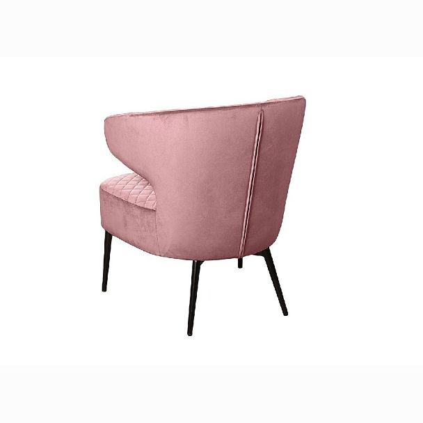 Кресло Richard ромб, бархат пудровый 15 - Вид 4