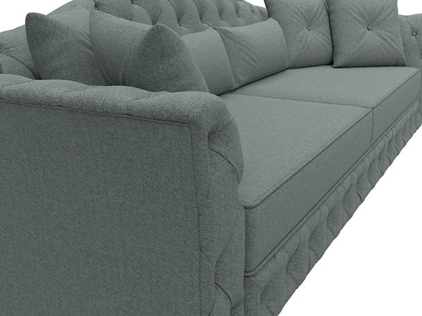 Диван прямой Артис Рогожка серый - Вид 4