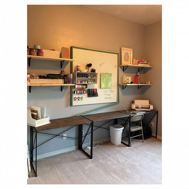 Стол на металлокаркасе BRABIX "LOFT CD-002", 1000х500х750 мм, складной, цвет морёный дуб, 641212 - Вид 16