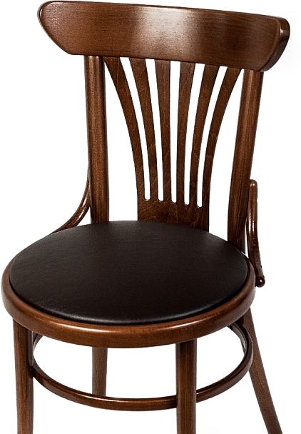 Комплект венских деревянных стульев Ослав светлый орех/коричневая экокожа, 3 шт. - Вид 5