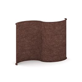 AcustiX Напольная S-образная перегородка VE.NSP-1400 Молочный Шоколад 1990*460*1400 - Фото предпросмотра