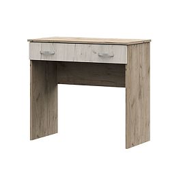 СТ 551М Бася ЛДСП стол макияжный дуб крафт серый/дуб крафт белый - Фото предпросмотра