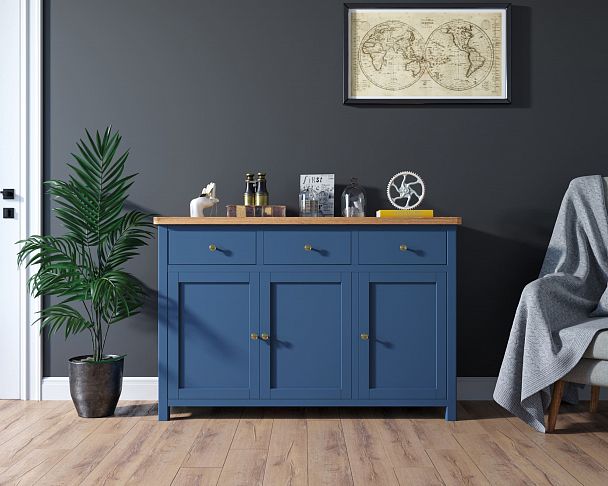 Комод "Jules Verne" 3 ящика 3 дверки JV38ETGB - Вид 2