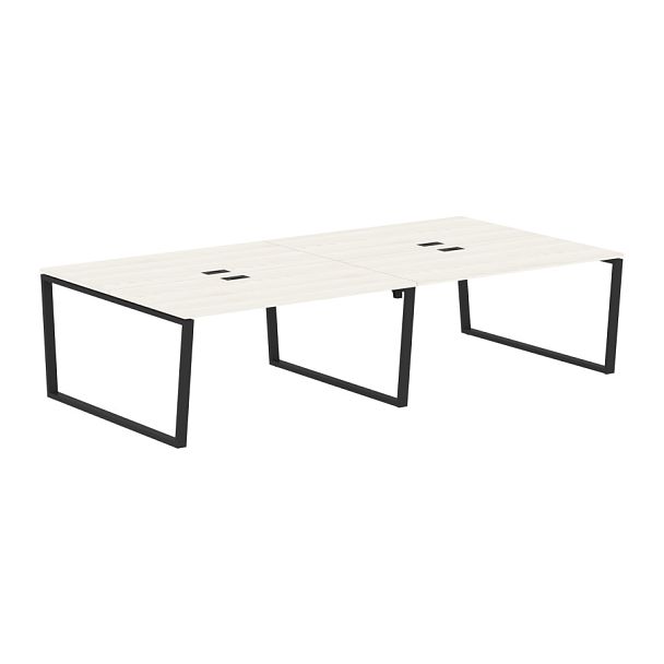 Стол 4-х местный EVWST 3116 Ясень Траун/Черный 3126х1606х750 EDIS - Вид 1