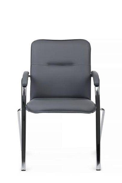 Стул Самба с мягкими подлокотниками SMB-01H Хром гальв. Серый - Вид 8