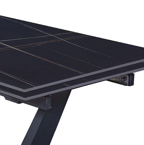 Стол раскладной Malibu (120+30+30), керамика матовая Black Gold - Вид 11