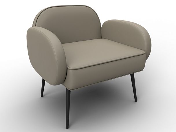 Кресло Лига-086 Экокожа бежевый - Вид 6