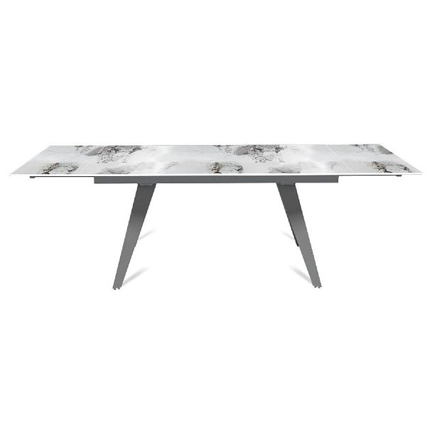 Стол раскладной Rhein (160+40+40), керамика глянцевая Calacatta - Вид 6