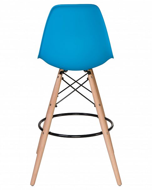 Стул барный DOBRIN DSW BAR (ножки светлый бук, цвет сиденья голубой (BE-02)) - Вид 5