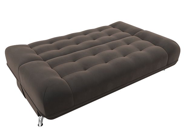 Диван Книжка Анна (полностью велюр коричневый) - Вид 7