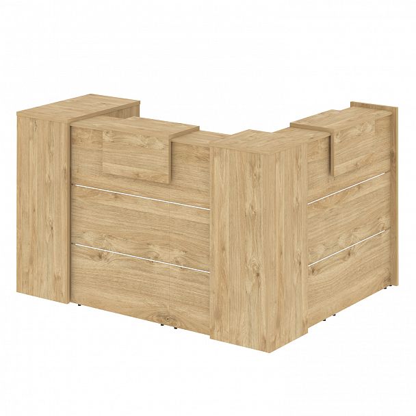 Ресепшн Г-образный "Onix" O.R-K-26 тиквуд светлый - Вид 2