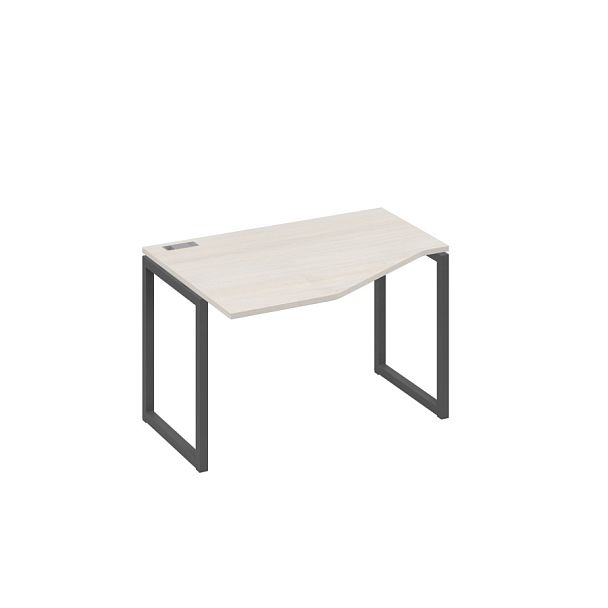 Стол эргономичный левый "Техно" на металлокаркасе QUATTRO A4 А4 Б4 051 БП дуб / металлокаркас антрацит - Вид 1