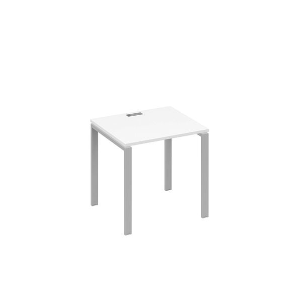 Стол письменный на металлокаркасе UNO A4 А4 Б1 011 БП белый премиум / металлокаркас серый - Вид 1