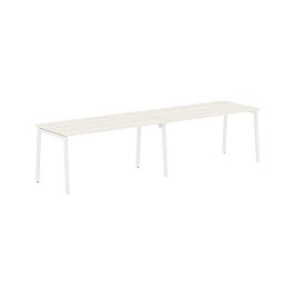 Стол 2-х местный ELWST 3180 Ясень Траун/Белый 3126х800х750 EDIS - Фото предпросмотра