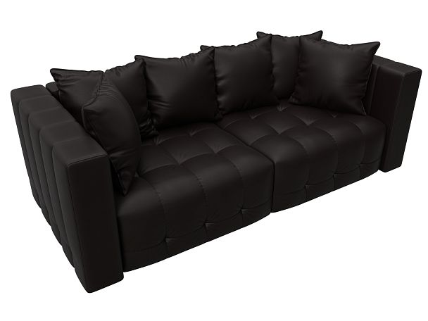 Диван прямой Лига-052 НПБ Экокожа коричневый - Вид 6