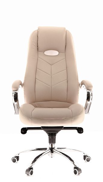 Кресло Everprof Drift (Дрифт) M Кожа Бежевый - Вид 3