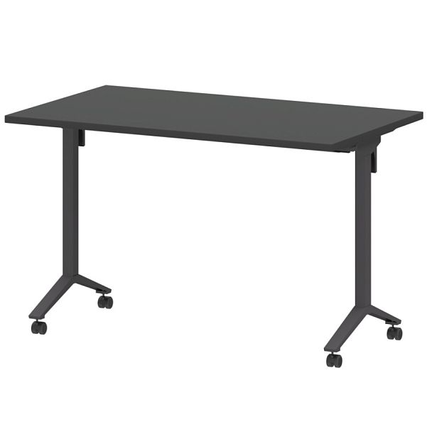 Стол мобильный складной МБ25-120.70 Графит/Антрацит 1200x700x750 Моби - Вид 1
