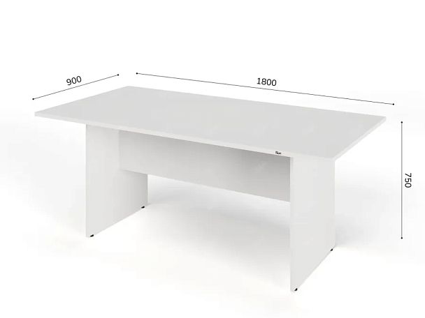 ЛАЙТ / LIGHT RLG009-18x9 Конференц-стол 180x90x75 Белый - Вид 5
