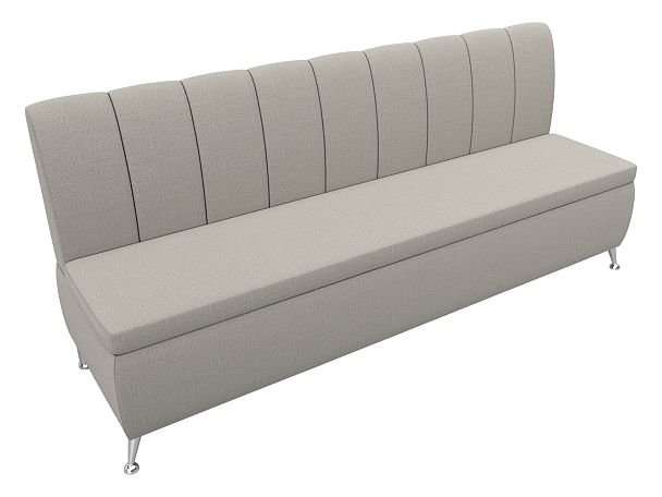 Диван кухонный прямой Кантри Рогожка бежевый - Вид 5