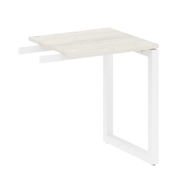 Metal System Quattro Приставной элемент на О-образном м/к 50БО.ПР-1 Дуб наварра/Белый металл 600*600*750 - Вид 1