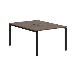 Стол 2-х местный EUWST 1116 Дуб Денвер тёмный/Черный 1160х1606х750 EDIS - Фото предпросмотра