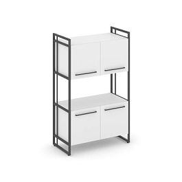 Rift Шкаф 3 ниши широкий RF.SS-33 Белый Бриллиант/Металл Антрацит 798*396*1286 - Фото предпросмотра