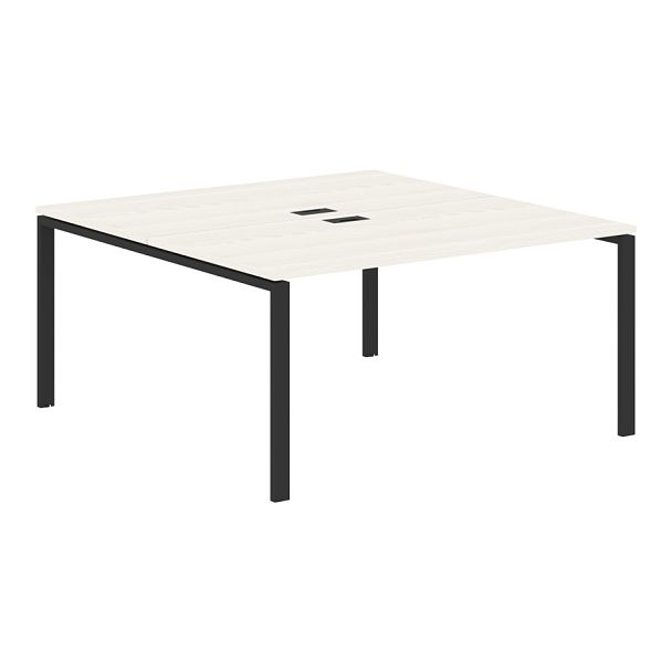 Стол 2-х местный EUWST 1516 Ясень Траун/Черный 1560х1606х750 EDIS - Вид 1