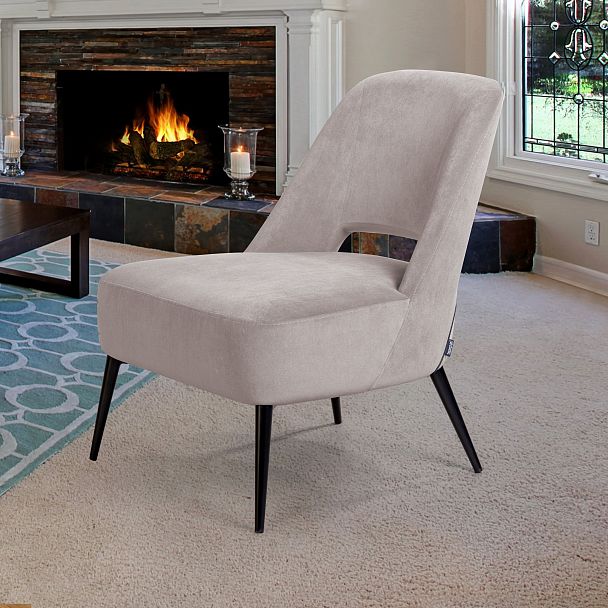 Кресло Dante, бархат пепельно-бежевый 25 - Вид 3