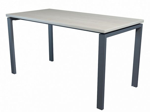 Стол NT 140x70 белое дерево/антрацит - Вид 1