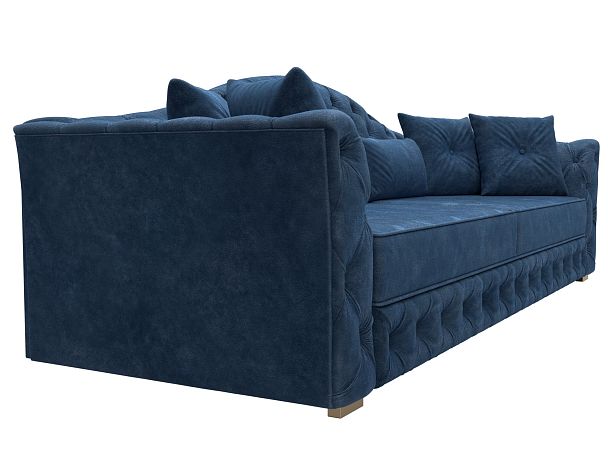Диван прямой Артис Велюр синий - Вид 3