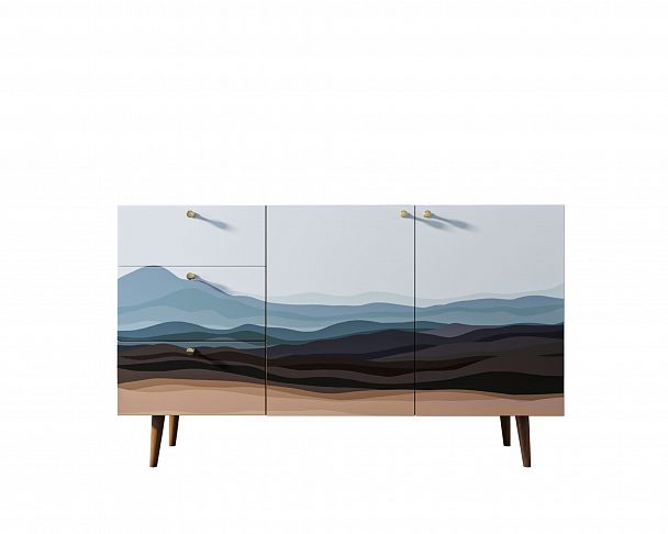 Комод "Berber" с двумя дверками и ящиками принт 11 - Вид 4