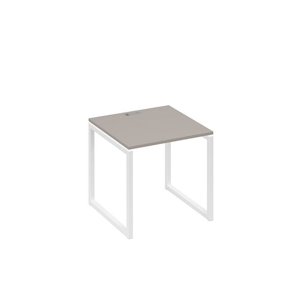 Стол письменный на металлокаркасе QUATTRO A4 А4 Б4 021 БП мокко премиум / металлокаркас белый - Вид 1