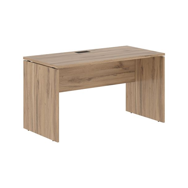 Стол прямой EDST 1367 Дуб Денвер светлый/Черный 1360х670х750 EDIS - Вид 1