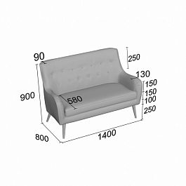 (gun-d2) Диван Гунар двойной - Фото предпросмотра