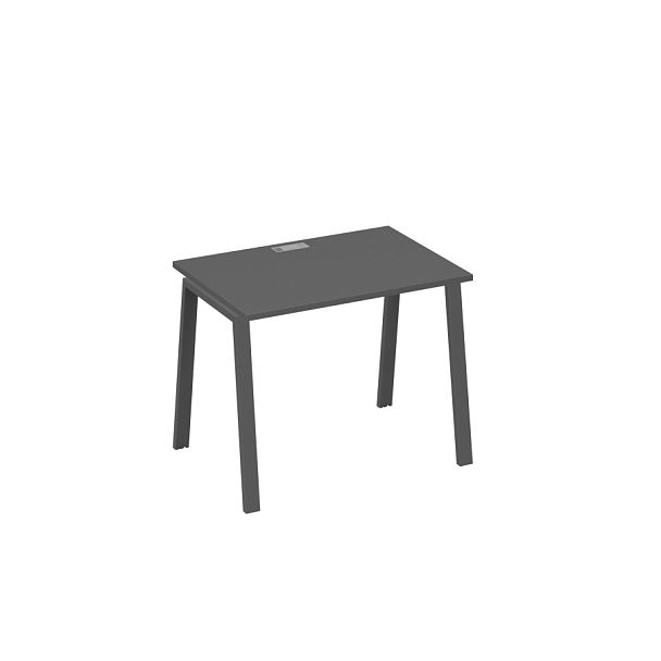 Стол письменный на металлокаркасе TRE A4 А4 Б3 012 БП антрацит премиум / металлокаркас антрацит - Вид 1