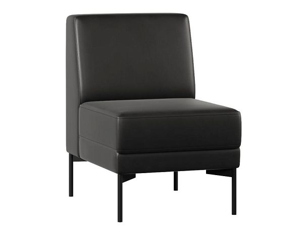 Модуль Everprof Gamma одноместный Экокожа Черный - Вид 1