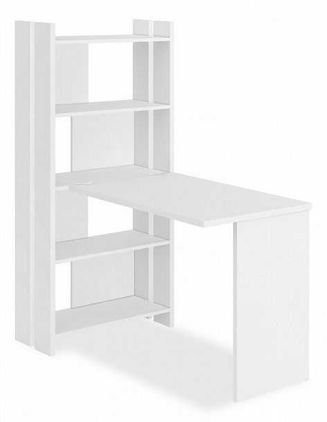 Стол компьютерный Домино Лайт СТЛ-ОВ+С100Прям без тумбы Белый - Вид 1