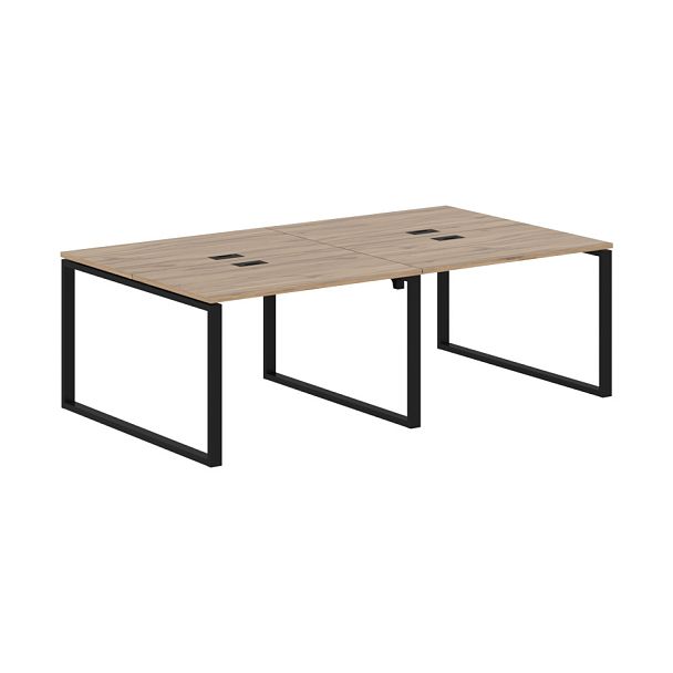 Стол 4-х местный EQWST 2313 Дуб Денвер светлый/Черный 2326х1346х750 EDIS - Вид 1