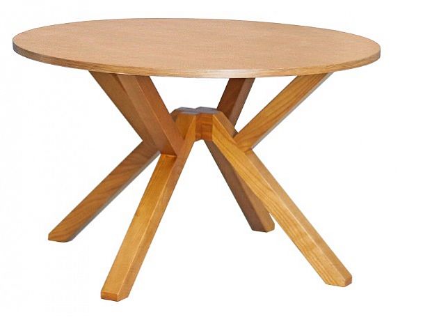 Стол журнальный Берген-1 750х750х522 натуральный массив "Журнальные столы" ТК-002561000695 коричневый - Вид 1