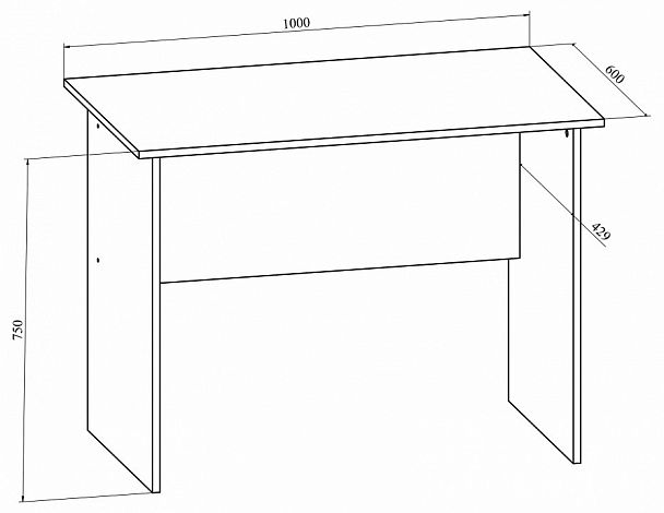 Стол офисный Офис ОФ-111К - Вид 5