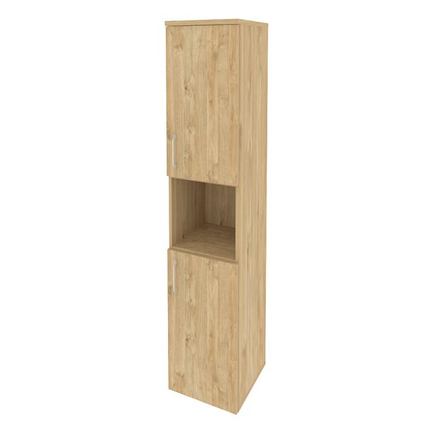 Onix Шкаф высокий узкий правый O.SU-1.5 (R) Тиквуд светлый 400*420*1977 - Вид 1
