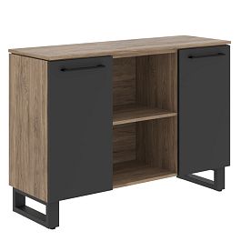 Греденция EGR 1395 Кария Пальмира/Антрацит 1350х452х956 ENIO - Фото предпросмотра