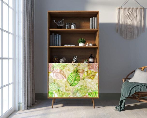 Стеллаж с дверками Berber принт 29 арт BB26/Print_29 - Вид 5