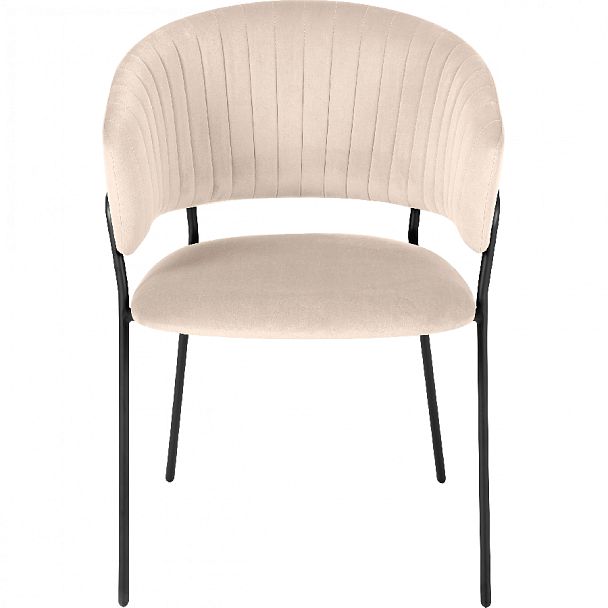 Комплект кухонных стульев Даксон кремовый велюр/черный, 3 шт. - Вид 2