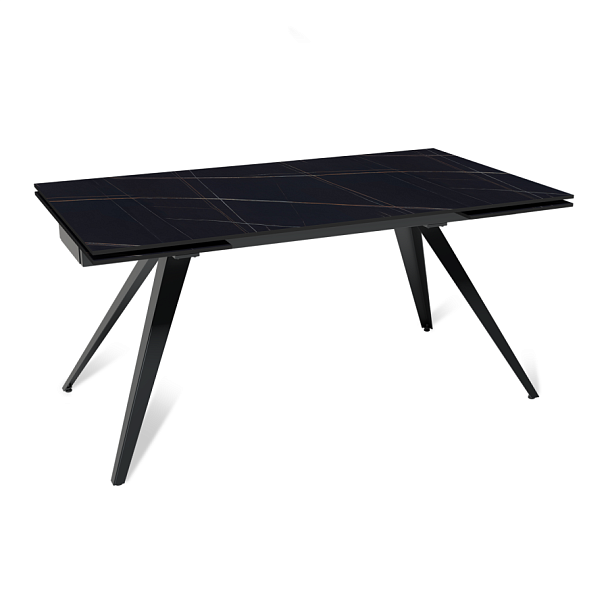 Стол раскладной Asti (160+40+40), керамика матовая Black gold - Вид 1