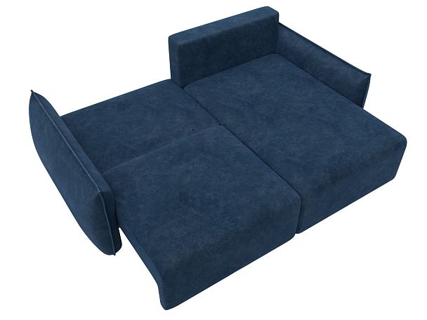 Диван угловой Лига-051 НПБ угол универсальный Велюр синий - Вид 8
